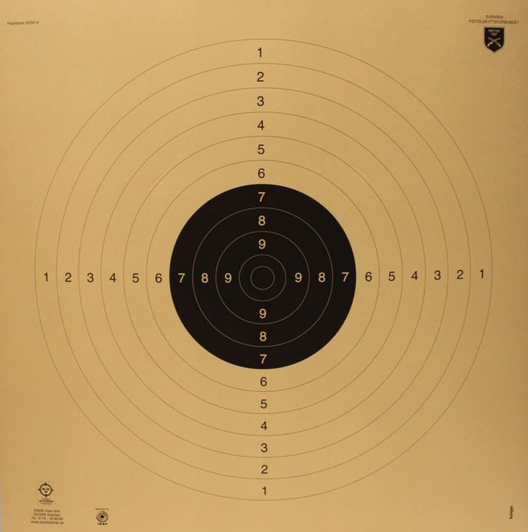 Internationell Pistoltavla 25-50m