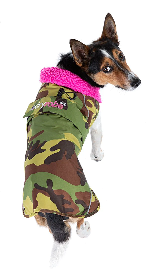 dryrobe® Dog - Camo / Pink - 7