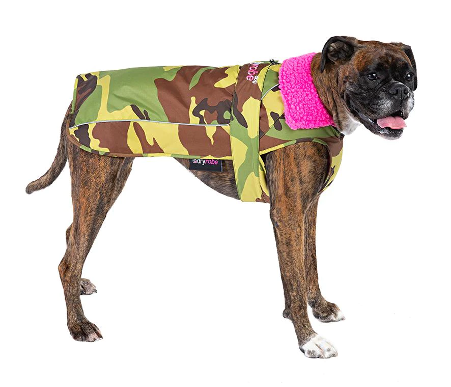 dryrobe® Dog - Camo / Pink - 3