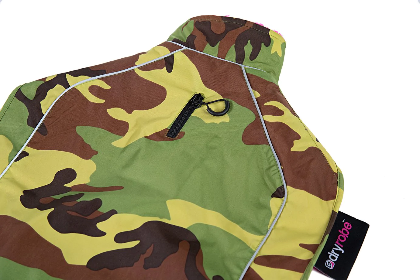 dryrobe® Dog - Camo / Pink - 13