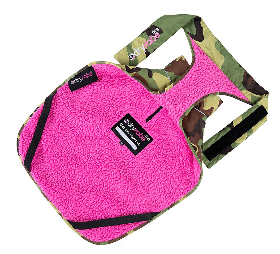 dryrobe® Dog - Camo / Pink - 11