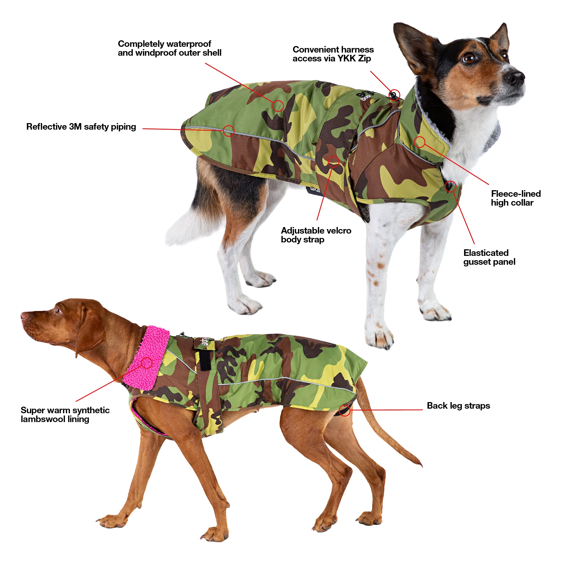 dryrobe® Dog - Camo / Grey - 8