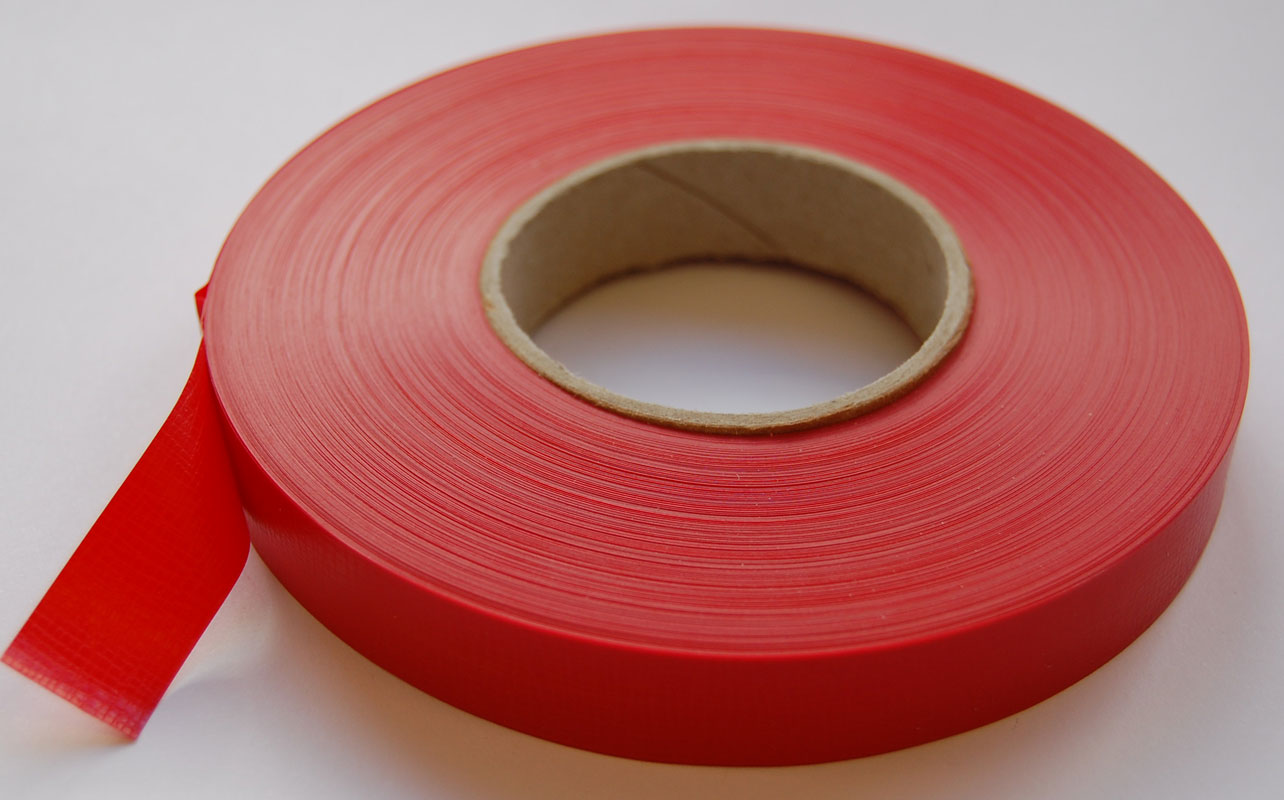 Plastband, 15 mm, 75 m, RÖD - 2