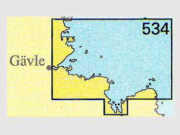 Seekarte Nr 534 Björn-Gävle-Lövgrunds Rabbar