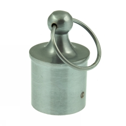 Endbeschlag mit Knauf 36mm Chrom matt