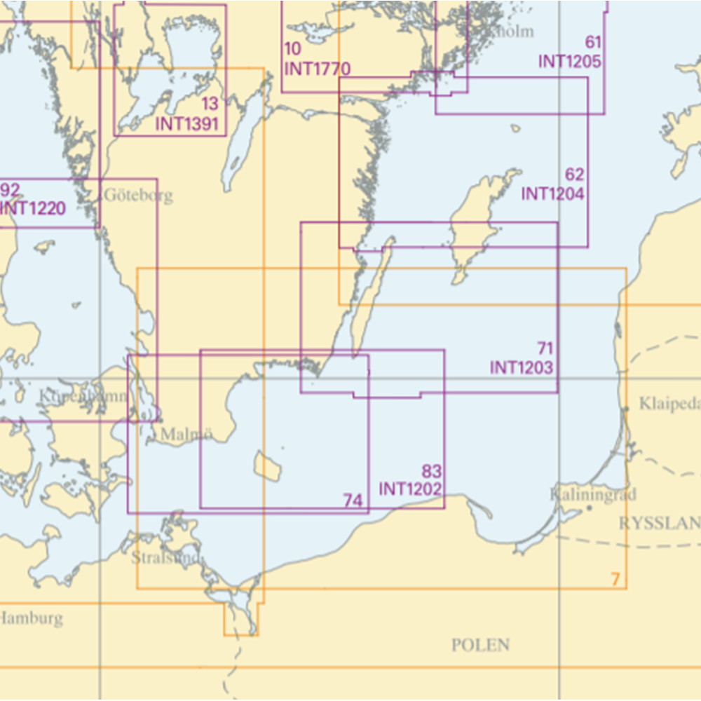 Nautical chart No 83 Ystad – Midsjöbankarna – Stilo