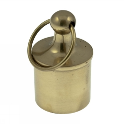 Ändbeslag med knopp mässing 36mm