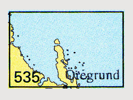 Seekarte Nr. 535 Öregrund-Grundkallen-Björn