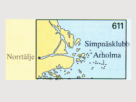 Nautical chart No 611 Furusund-Arholma