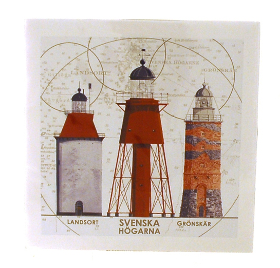 Napkins Swedish lighthouses