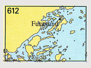 Seekarte Nr. 612 Saxafjärden-Furusund