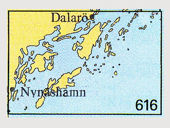 Seekarte Nr. 616 Nynäshamn-Dalarö