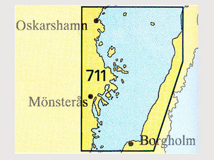 Nautical chart No 711 Borgholm-Oskarshamn