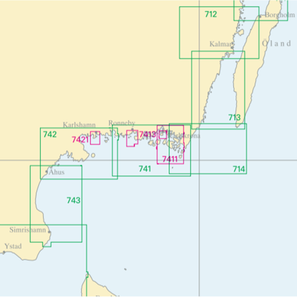 Seekarte Nr. 714 Utlängan - Südkap von Öland (Ölands Södra Udde)