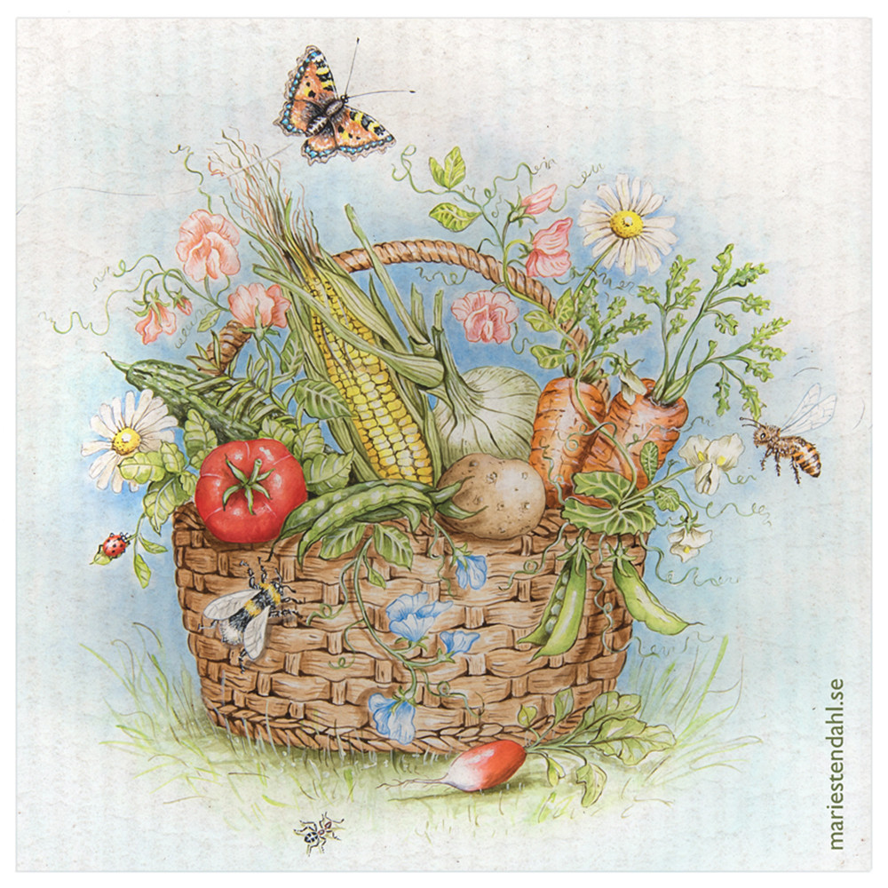 Dish cloth Coastal - Flora - Fauna - select motif! - 9