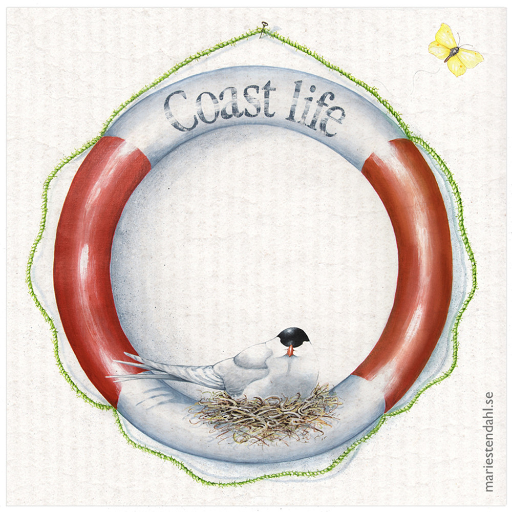 Dish cloth Coastal - Flora - Fauna - select motif! - 3