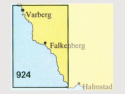 Nautical chart No 924 Varberg-Tylön