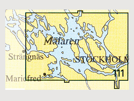 Seekarte Nr. 111 Mälaren Ost (Mälaren Öst)
