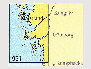 Nautical chart No 931 Marstrand-Gothenburg-Tistlarna