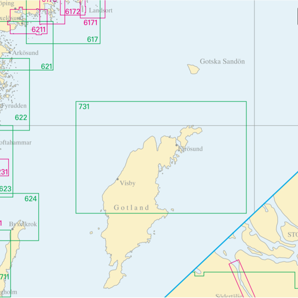 Nautical chart No 731 Gotland North