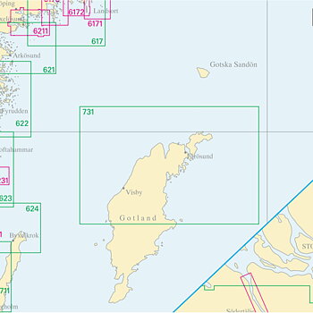 Nautical chart No 731 Gotland North