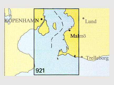Nautical chart No 921 Öresund South (Öresund Södra)