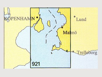 Nautical chart No 921 Öresund South (Öresund Södra)