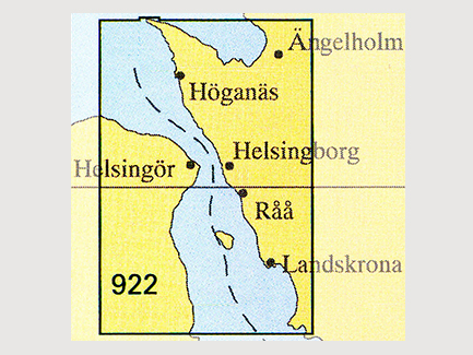 Sjökort Nr 922 Öresund Norra