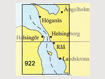 Nautical chart No 922 Öresund North (Öresund Norra)