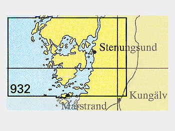 Nautical chart No 932 Gullholmen-Stenungsund-Marstrand