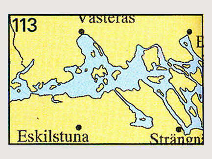 Nautical chart No 113 Lake Mälaren West