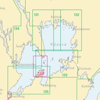 Seekarte Nr. 131 Slottsbron-Karlstad