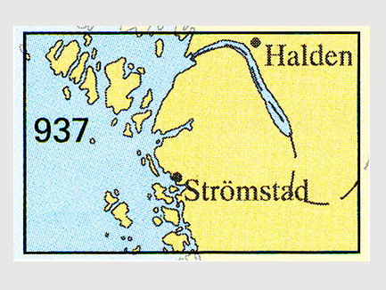 Sjökort Nr 937 Idefjorden-Strömstad