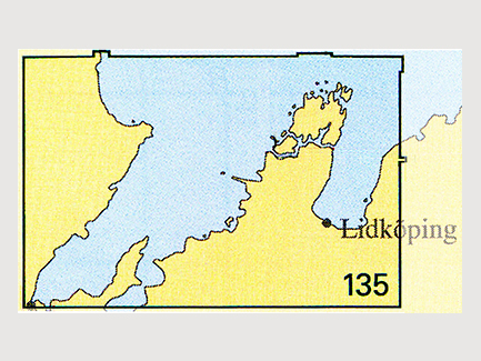 Seekarte Nr 135 Köpmannebro-Vänersborg-Lidköping