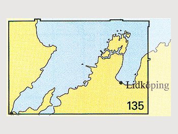 Seekarte Nr 135 Köpmannebro-Vänersborg-Lidköping