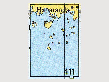 Seekarte Nr. 411 Malören-Seskarö-Haparanda