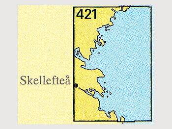 Seekarte Nr. 421 Skötgrönnan-Skelleftehamn-Nygrån