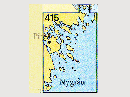 Seekarte Nr. 415 Nygrån-Piteå-Germandön