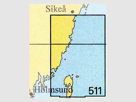 Seekarte Nr. 511 Holmön-Ratan-Vännskär