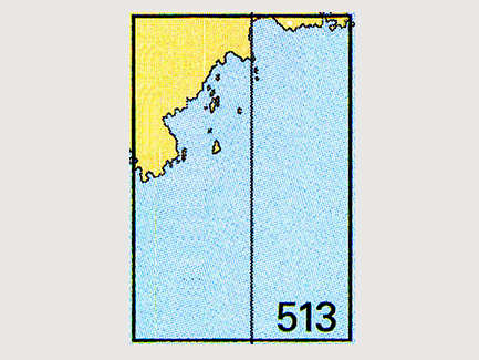 Seekarte Nr. 513 Järnäs-Hörnefors-Bredskär