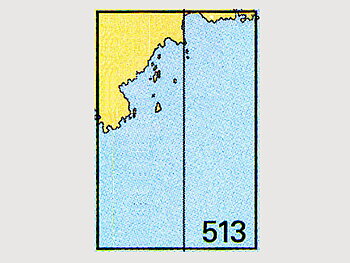 Seekarte Nr. 513 Järnäs-Hörnefors-Bredskär