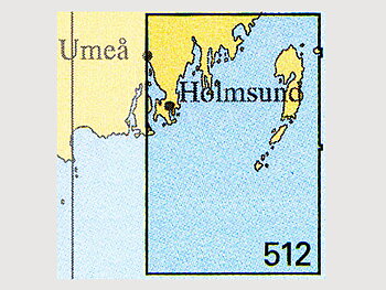 Seekarte Nr. 512 Bredskär-Umeå-Holmön