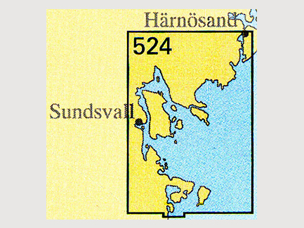 Nautical chart No 524 Brämön-Härnön