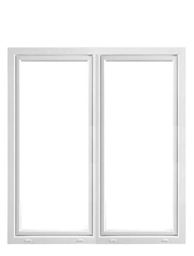 Parfönsterdörr 3-glas - PVC utåtgående - U-värde 0,96