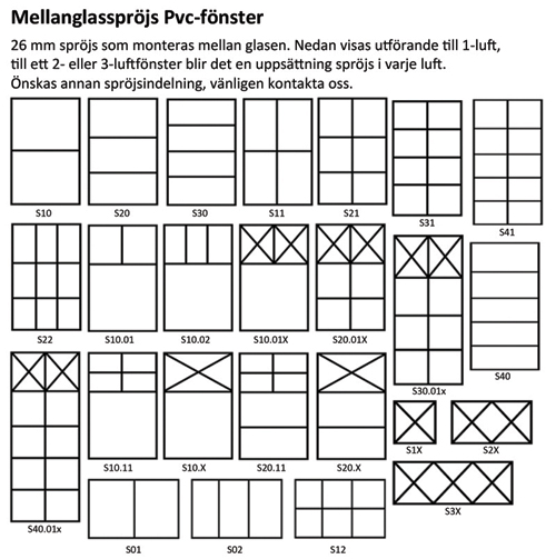 PVC Öppningsbart 1-luft  3-glas - 3