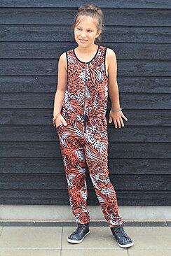 Svart / orange Overall