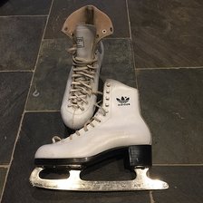 22,5 cm (37) Vita -  konståkningsskridskor S-HAND
