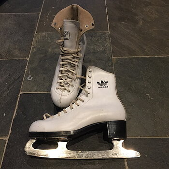 22,5 cm (37) Vita -  konståkningsskridskor S-HAND