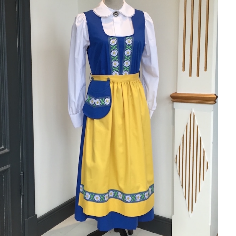 SVERIGEKLÄNNING - SVERIGEDRÄKT  -  Komplett - väska ingår  - 2