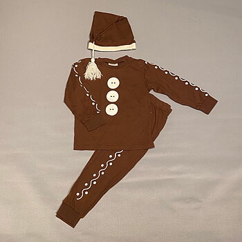 PEPPARKAKSDRÄKT 98 - 104  SECOND HAND